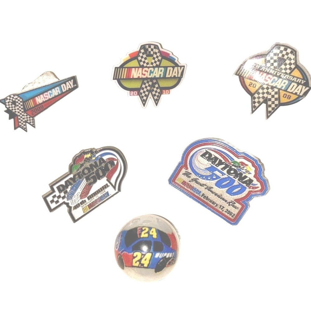 NASCAR Day Daytona 500 Pins Jeff Gordon #24 Marble Lot‎ 6pc 1998-2010